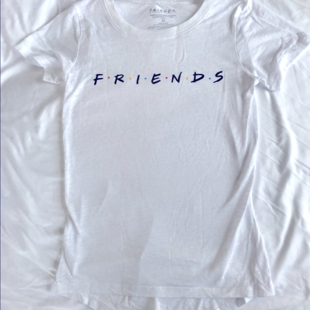 XS Friends Tv show White T Shirt
